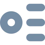 List Unordered Xs SVG Icon